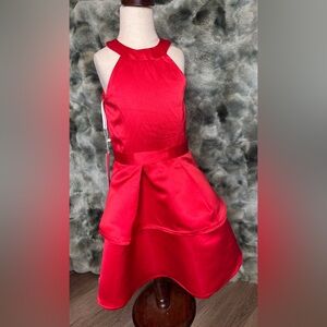 Elegant Red Kids Dress
